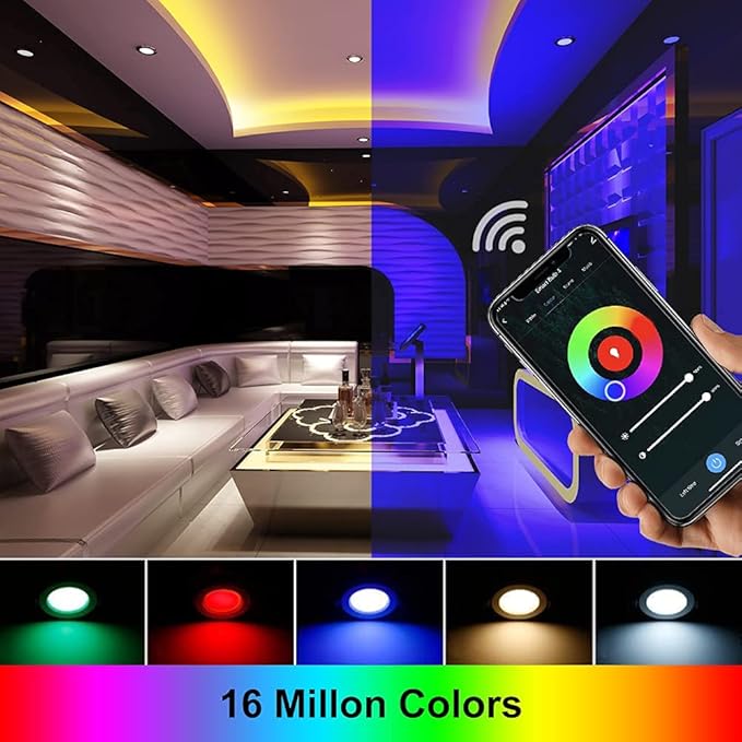 LightingWill 2 Inch Recessed Lighting, Smart WiFi LED Downlight, 5W LED Ceiling - Image 3