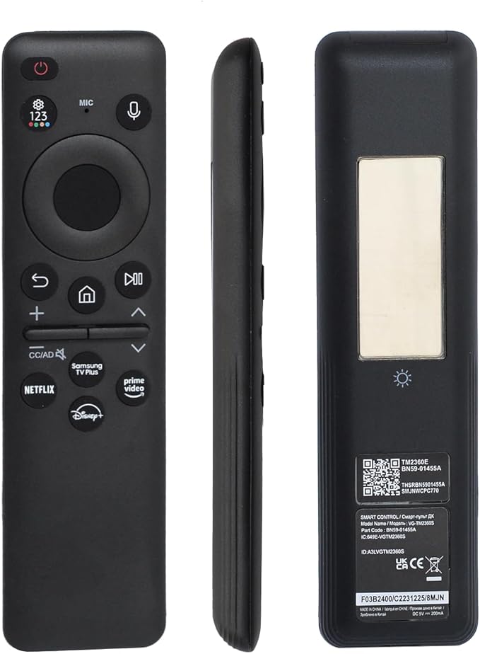 BN59-01455A Voice Solar Remote Control Replacement by Unknown