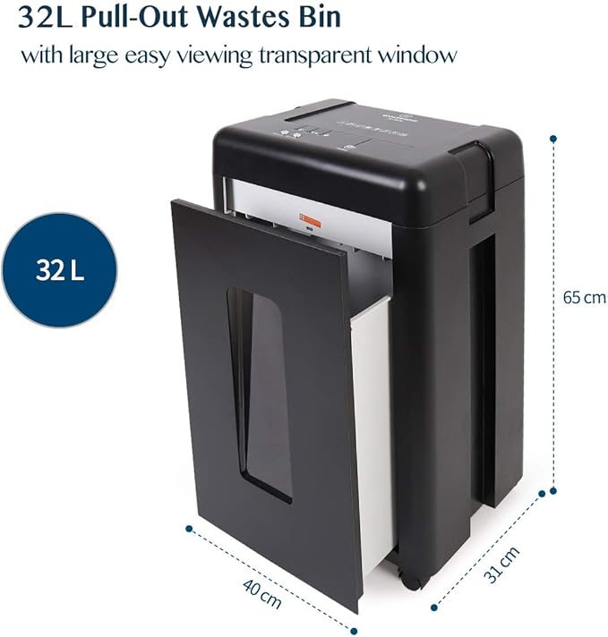WOLVERINE 15-Sheet Super Micro Cut High Security Level P-5 Heavy Duty - Image 3