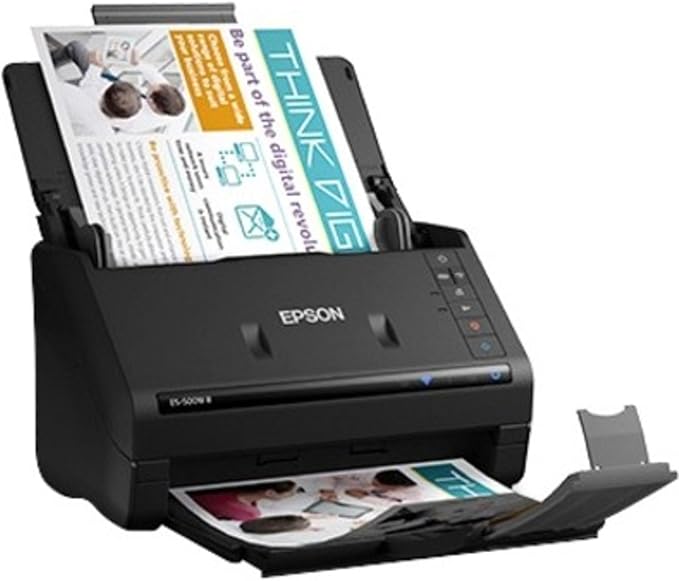 Epson Workforce ES-500W II Wireless Color Duplex Desktop Document Scanner - Image 10