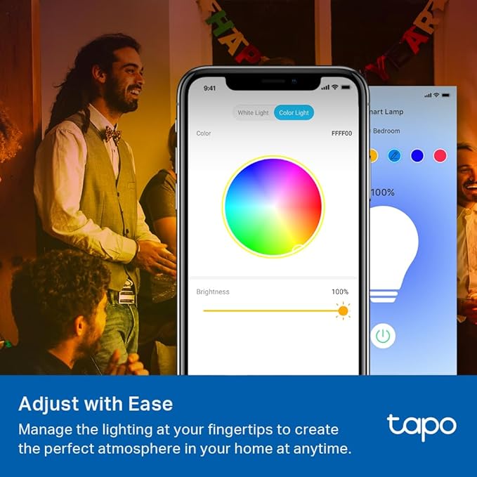 Tapo TP-Link Smart Light Bulbs, 16M Colors RGBW, Alexa Frustration-Free Setup - Image 3