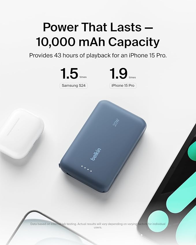 Belkin Portable Charger, Portable Power Bank - Image 8