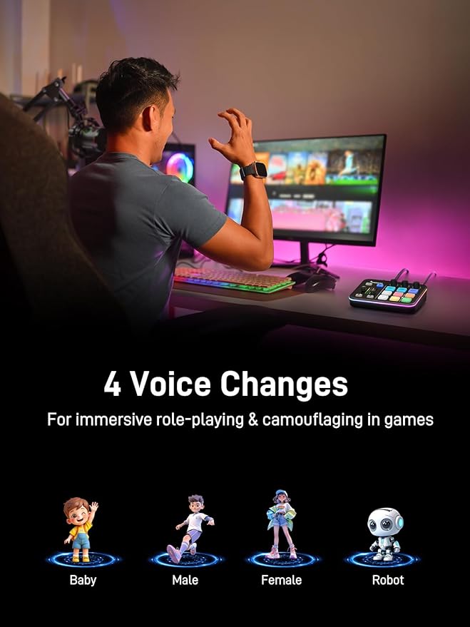 MAONO Gaming Streaming Equipment Bundle: Audio Interface Mixer and XLR Dynamic - Image 5