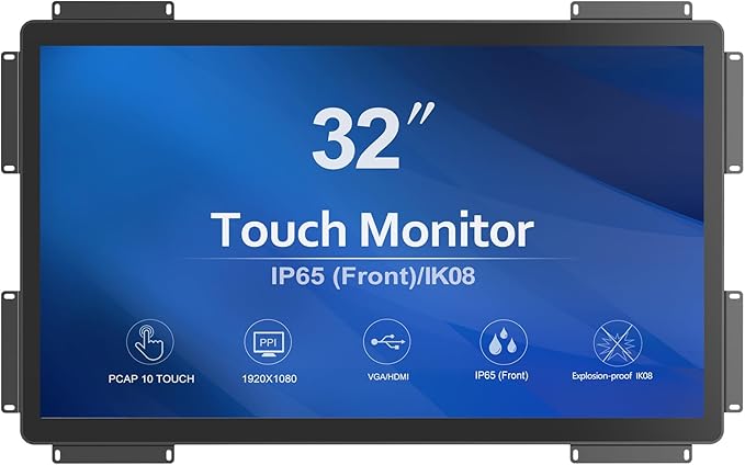 GreenTouch 32 inch 10 Points PCAP Open Frame Touch Screen Industrial LCD by GreenTouch