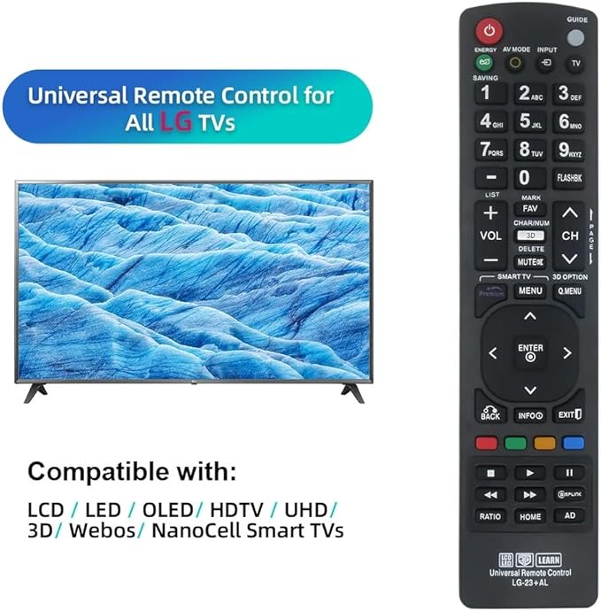 Universal Remote Control for LG Smart TVs. 1 Year Warranty. - Image 3