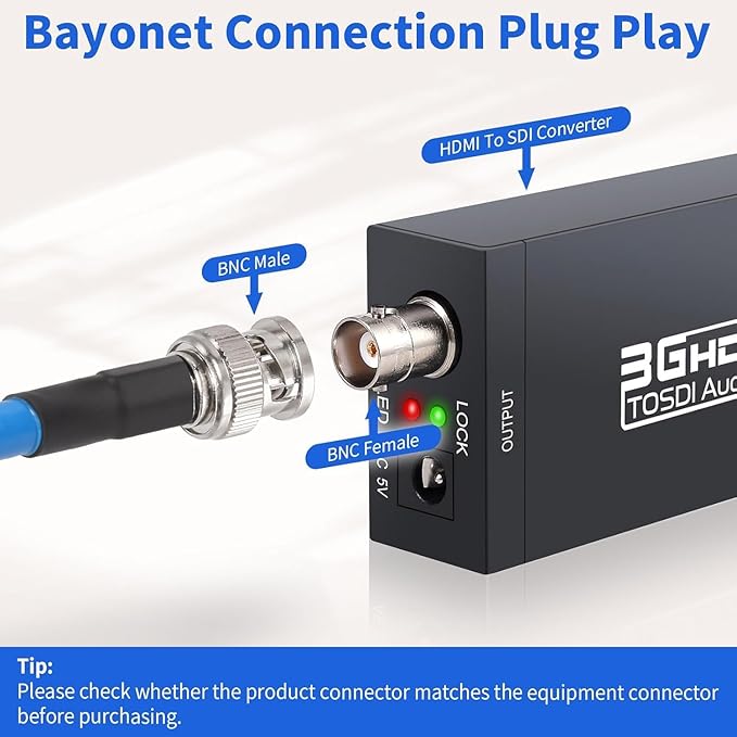 Superbat SDI Cable Long 75 Ohm BNC Cable 3G/6G/12G，1-300FT, Support - Image 7