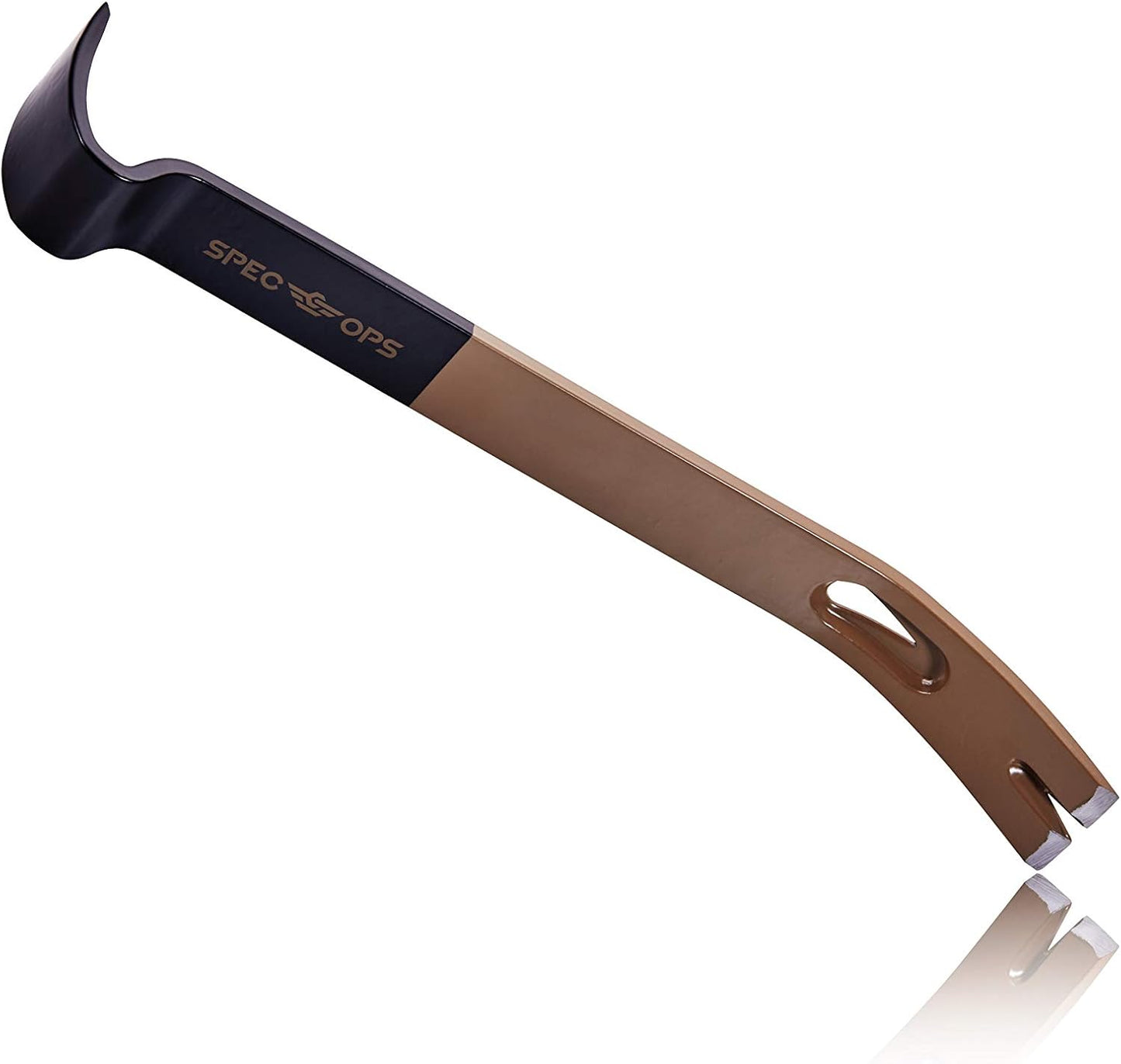Spec Ops Tools Pry Bar, Crowbar for Demolition & Nail Pulling, High-Carbon Steel, 15" Flat Pry Bar