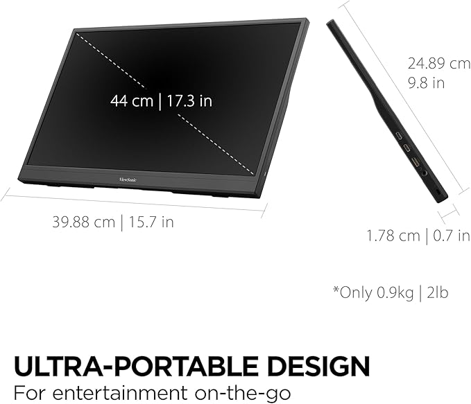 ViewSonic VX1754 17 Inch 1080p IPS Portable Gaming Monitor - Image 6