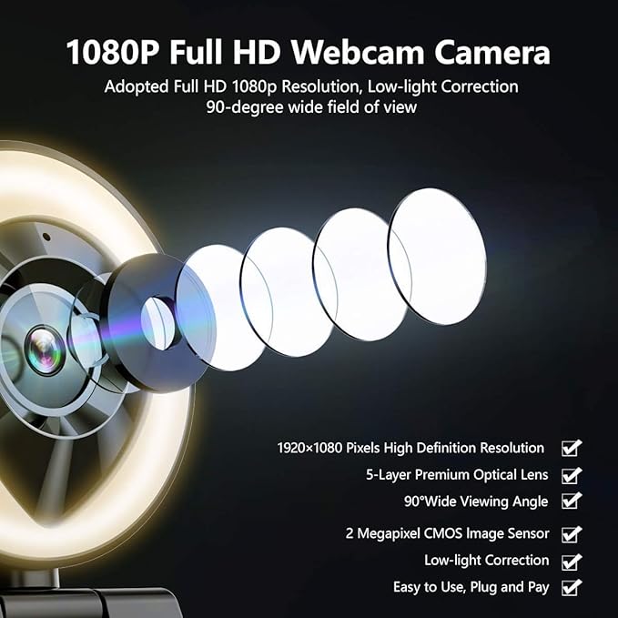 AIDELF Webcam Computer Camera 1080P - Image 3