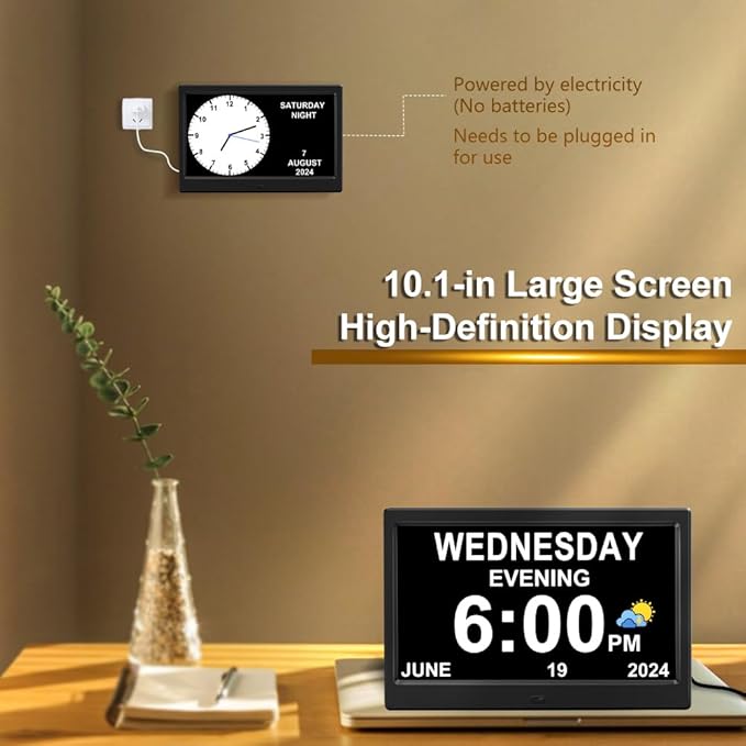 CAZOKASI Extra Large Impaired Vision Digital Alarm Clock - Image 3