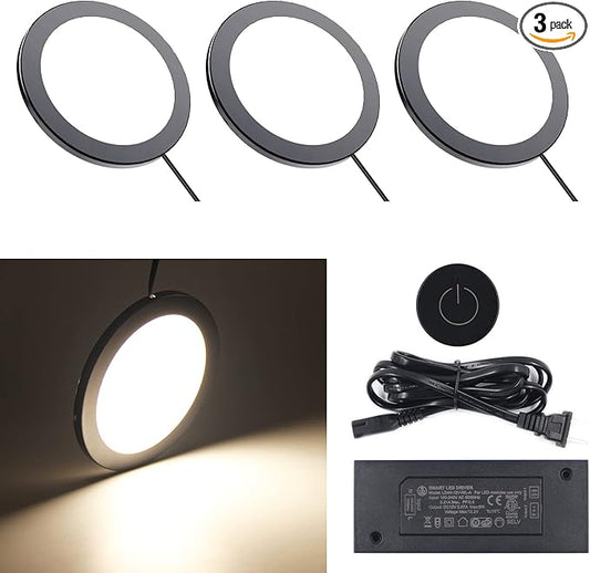 VST Under Cabinet Mini Panel Lighting 3PCS 3.94inch 12V 2.5W by VSTLighting