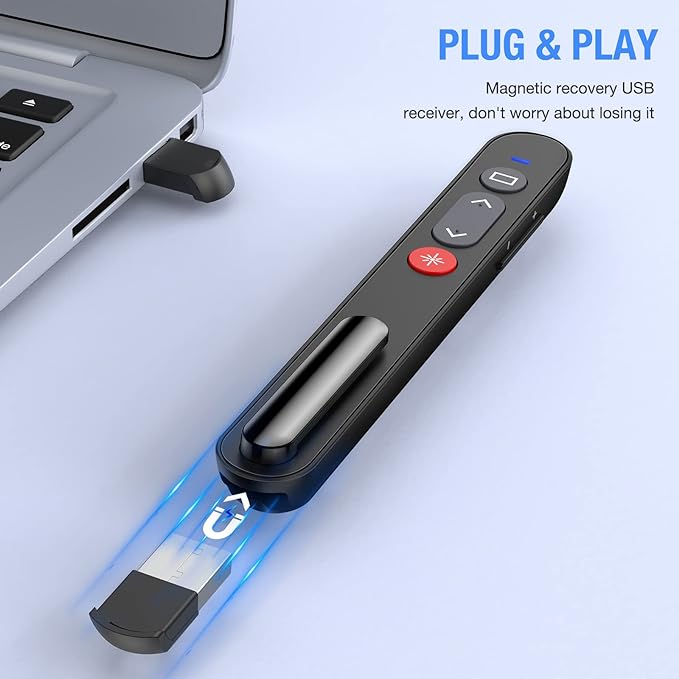 Laser Pointer for Presentations, Wireless Presenter Clicker for PowerPoint Slide - Image 4