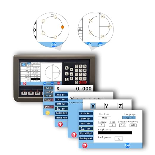 3 Axis DRO Digital Readout Magnetic Scale DRO Display Kit CNC Milling Lathe - Image 4