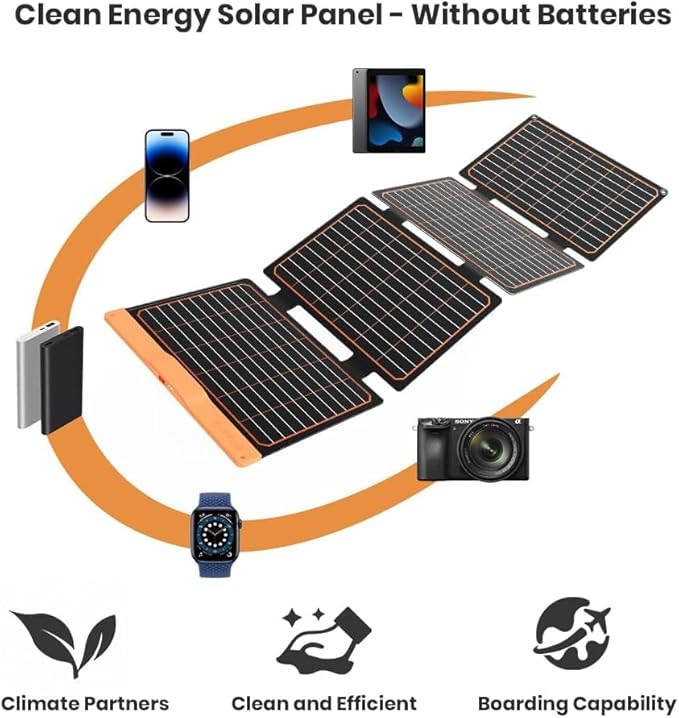 FlexSolar 40W Portable Solar Panel Folding Solar Panel - Image 5