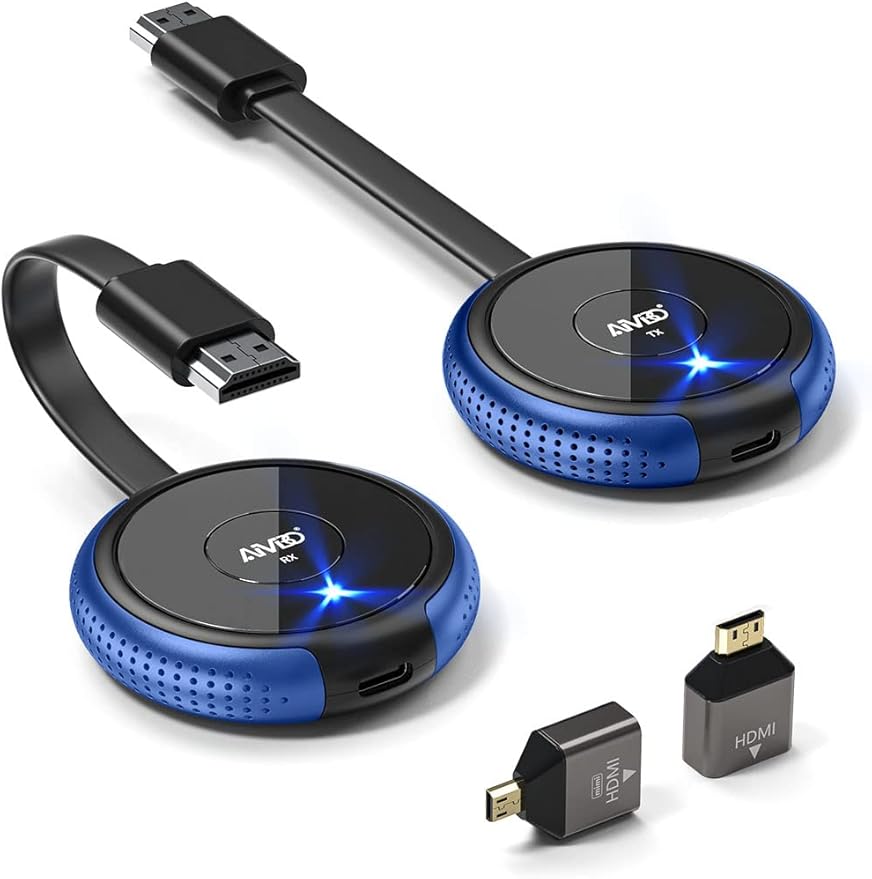 HDMI Wireless Transmitter and Receiver 4K, AIMIBO Wireless HDMI Extender Live by AIMIBO
