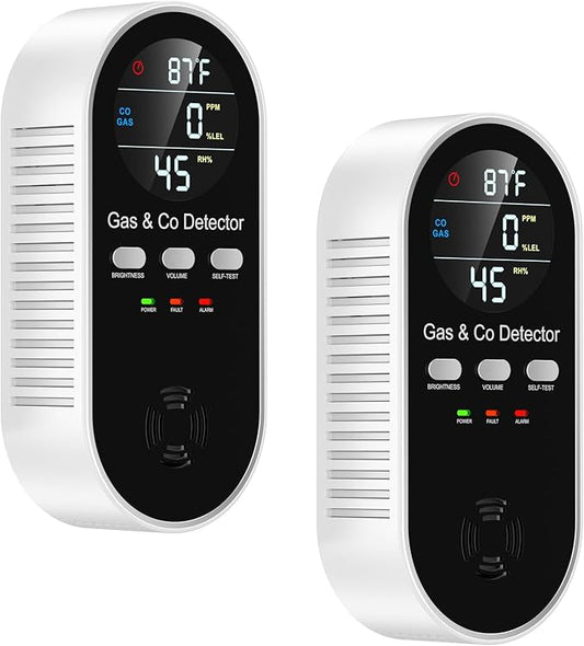5 in 1 Carbon Monoxide Detectors Plug in by PEGEMUFamilySafetyGuardian