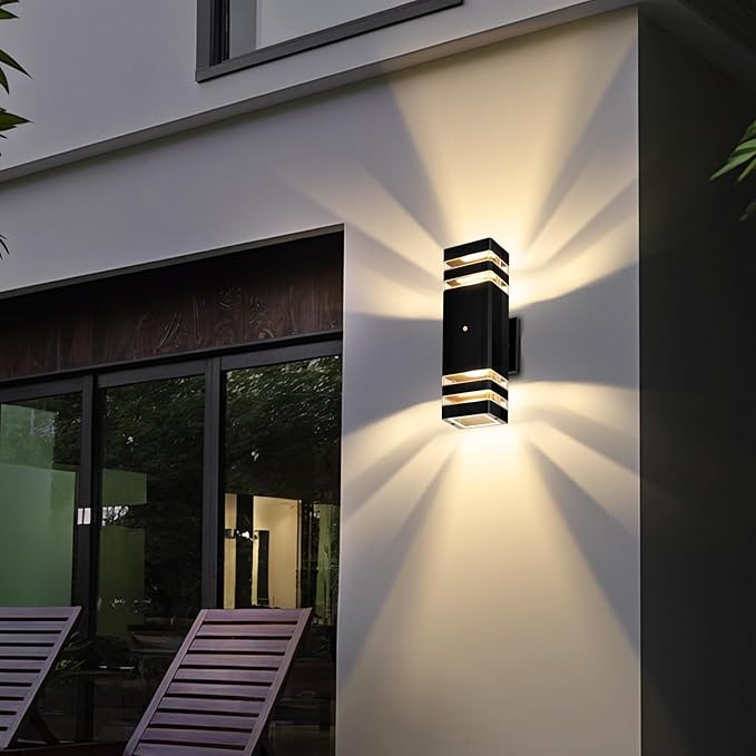 MZLITI Exterior Lighting Fixtures Dusk to Dawn 2 Pack, 3000K Warm White Outdoor - Image 9