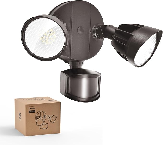 Philips 44W 4200 lm LED Security Light Outdoor w/PIR Motion Sensor, 5000K by PhilipsLightingLED