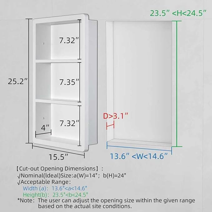 Recessed Medicine Cabinet No Mirror - Image 3