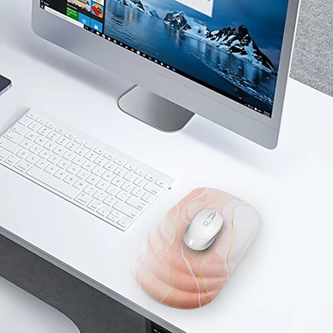 Mouse Pad Wrist Wrist Rest, Comfortable Memory Foam Wrist Rest, Non-Slip PU Base - Image 7