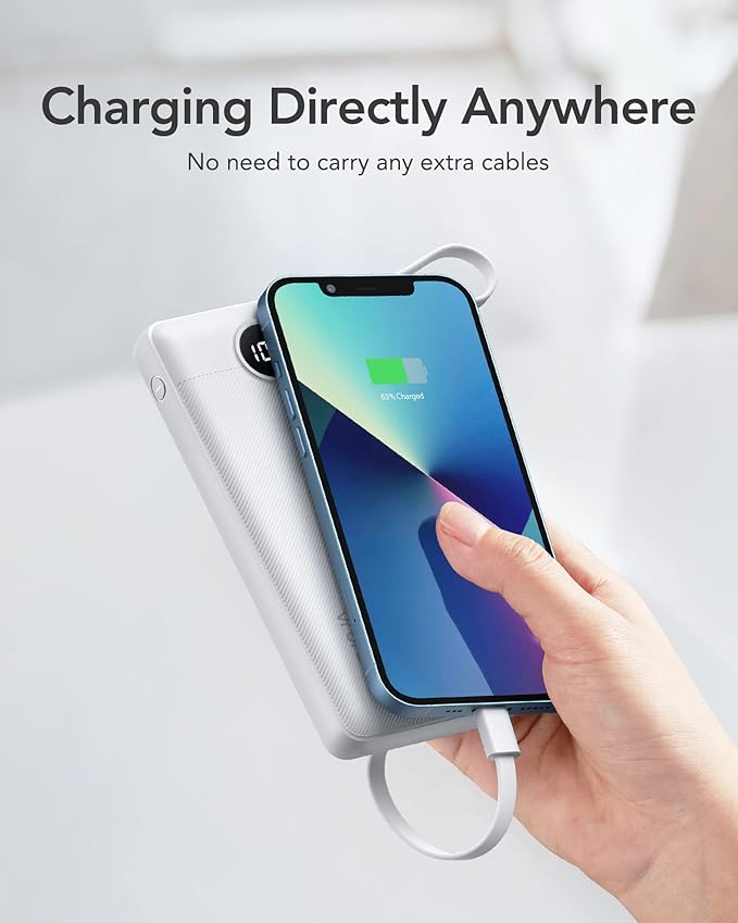 VRURC Portable Charger Power Bank, 10000mAh Travel Essentials Battery Pack - Image 7