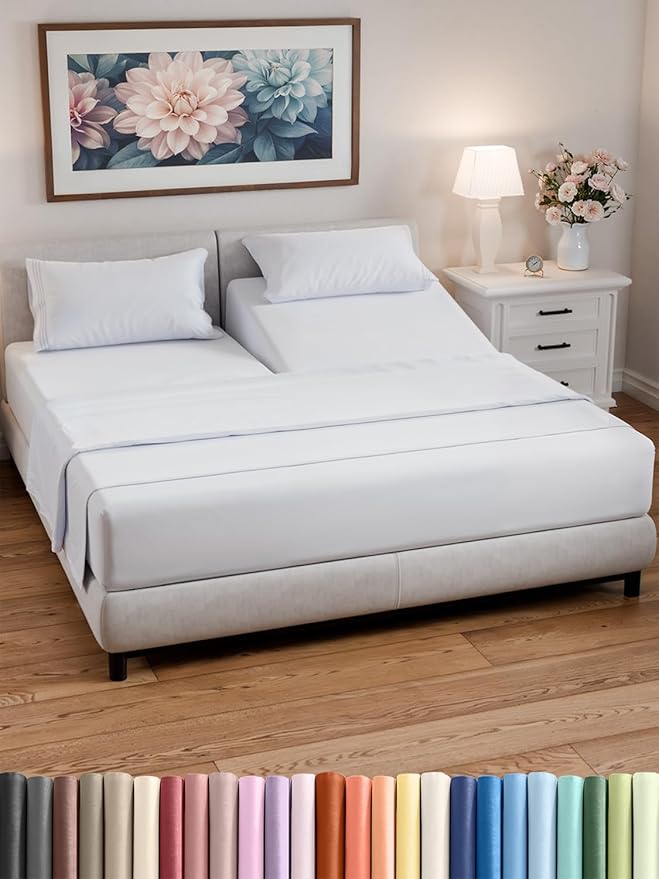 Split Head King Sheets Set – Top Split King Sheets by CGKUnlimited