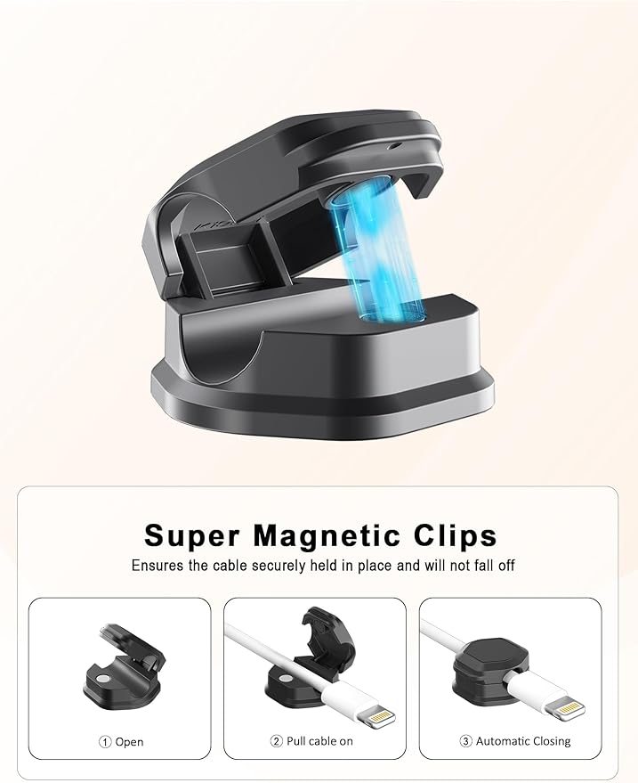 14 Pack Magnetic Cord Organizer - Image 5