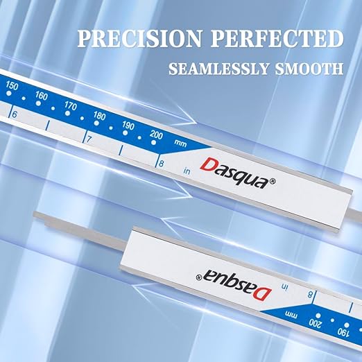 Dasqua 8”/200mm Digital Caliper, Stainless Steel Precision Measuring Tool - Image 5