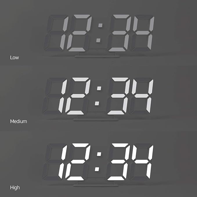 mooas 3D Pure Slim M LED Clock - Image 4