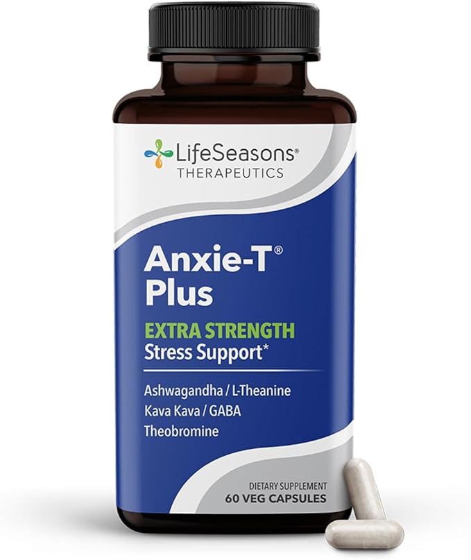 Anxie-T Plus - Extra Strength Stress Relief Supplement - Supports Mood & Mental by LifeSeasons