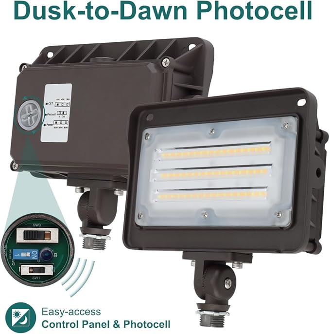 kadision LED Flood Light Outdoor, 50W/40W/30W 6500lm 3000K/4000K/5000K - Image 3