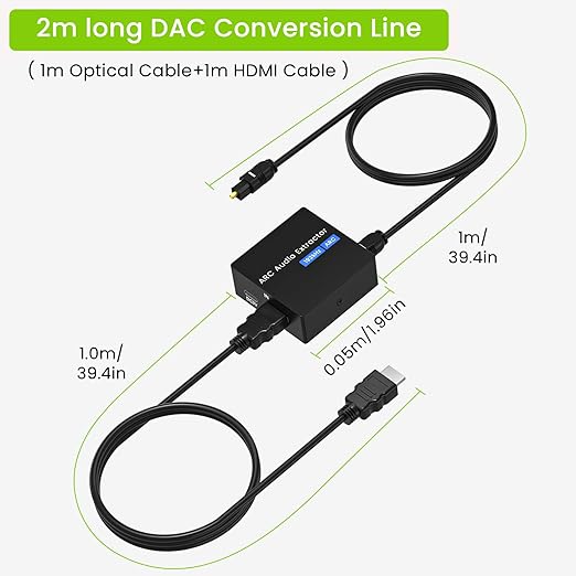 192KHz ARC Audio Extractor, HDMI ARC to Optical Converter, ARC to - Image 7