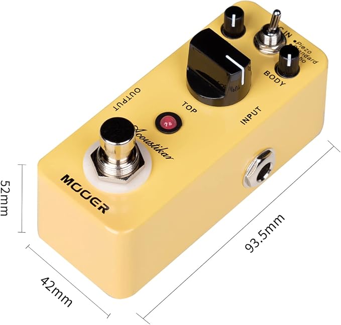 MOOER Acoustikar Acoustic Guitar Pedal Simulator Pedal, 3 Modes - Image 2