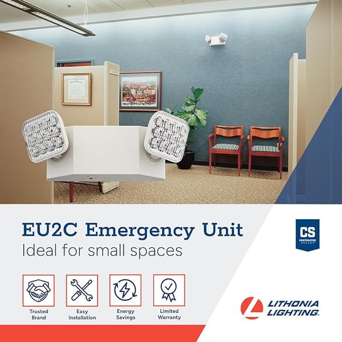 Lithonia Lighting Basics LED Emergency Light, Emergency Lighting - Image 2