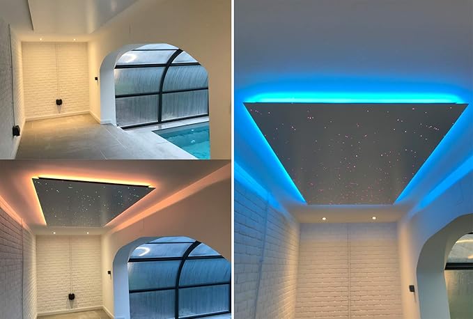 AZIMOM Bluetooth/RF Control 6W Car Use Sound Activated Fiber Optic Light Box - Image 5
