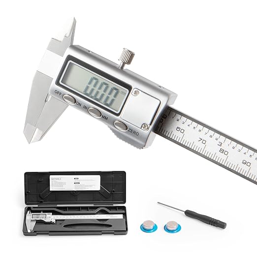 SCITOOLS All-Metal Digital Caliper 0-8" Measuring Tool, Micrometer Caliper by SCITOOLS