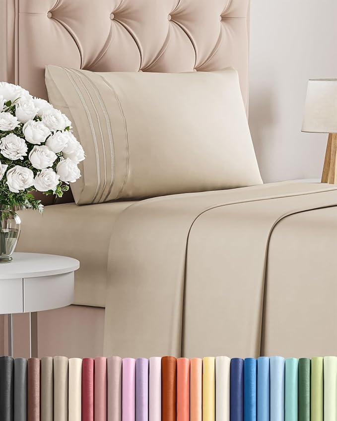 Twin XL Size 3 Piece Sheet Set by CGKUnlimited