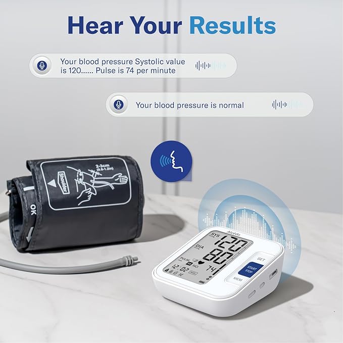 Alcedo Blood Pressure Monitor for Home Use, Automatic Digital BP Machine - Image 5