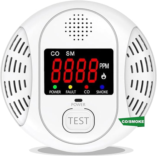 Vzmcov Carbon Monoxide and Smoke Detector Equipped by Vzmcov