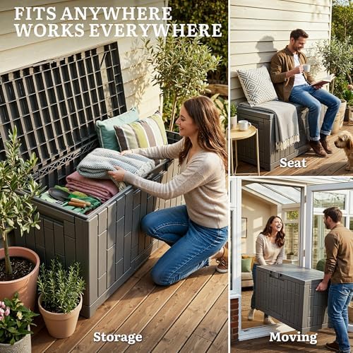 yitahome 60 gallon outdoor storage box on a desk or shelf