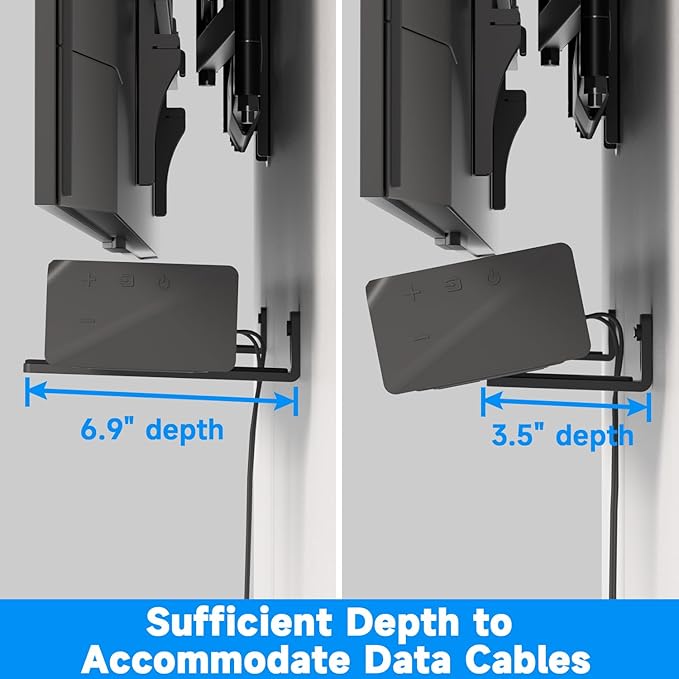 suptek Universal Soundbar Wall Mount Shelf – Wall Mount Bracket - Image 4