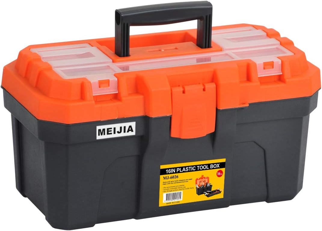 meijia portable tool storage box, organizers with foldable, main product view