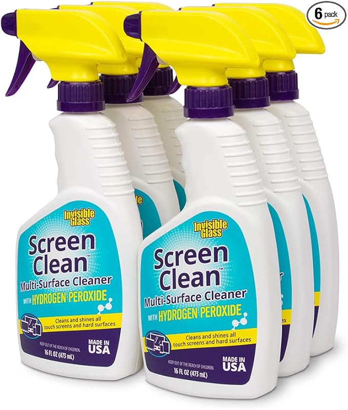 Invisible Glass 92013-6PK 16-Ounce Screen Clean Multi-Surface Cleaner Perfect by InvisibleGlass