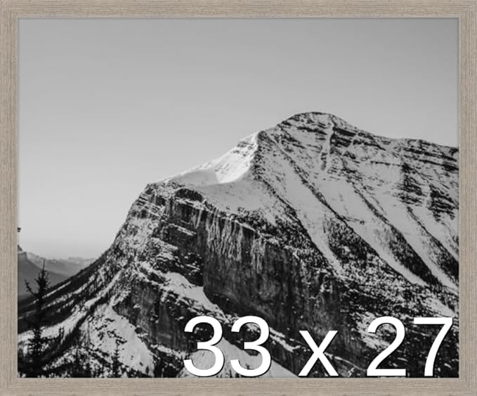 Frame It Easy 33 x 27 Rustic Gray Wood Frame by FrameItEasy