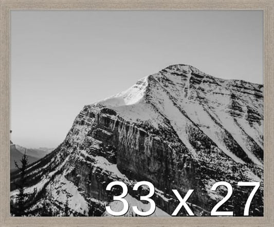 Frame It Easy 33 x 27 Rustic Gray Wood Frame by FrameItEasy
