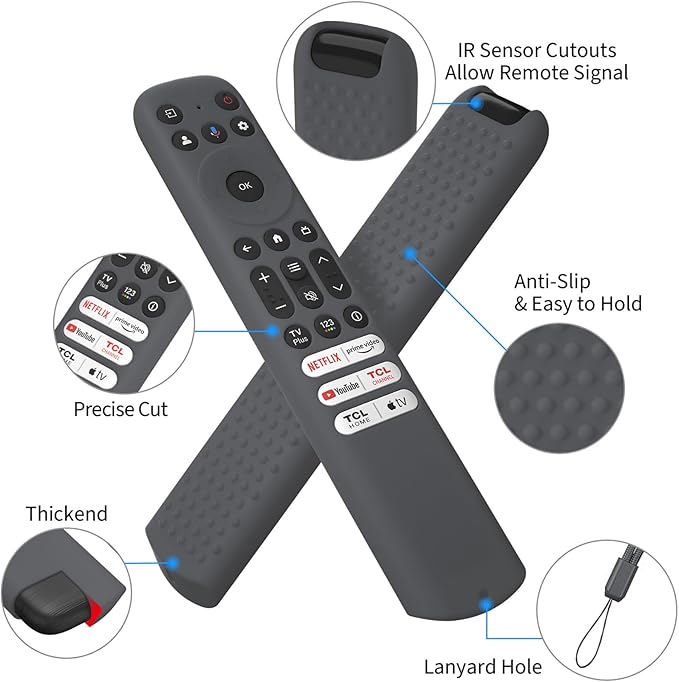 Hi Color Silicone Cover for TCL RC813 FMB1/RC923/RC902V Remote Protective Case - Image 2