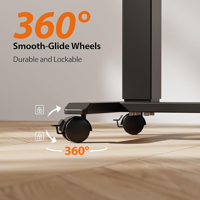 Agilestic Portable Standing Desk Height Adjustable, Mobile Table - Image 7