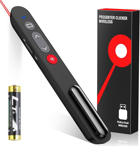 NinjajoyOX Presentation Clicker, Wireless Presenter Clicker by NinjajoyOXxboxbatterypack
