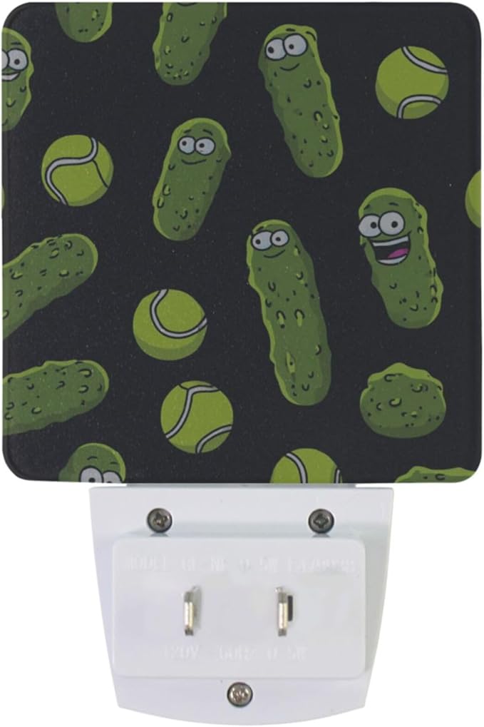 Pigsaly Led Night Light Cartoon Pickle Ball Night Light Plug in Wall Lamp Smart - Image 2
