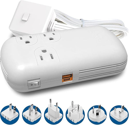 Ceptics 300W Travel Voltage Converter, 220V to 110V 50Hz to 60Hz Step Down by Ceptics